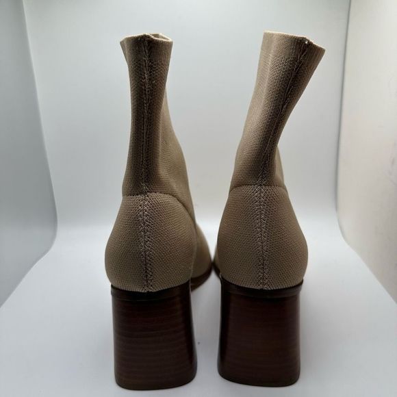 CUSHIONAIRE Women's Stretch boot +Memory Foam 9 TAN - Picture 4 of 7